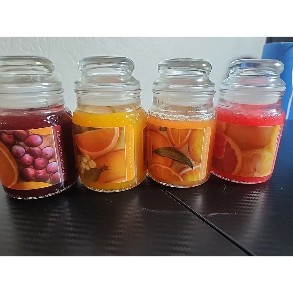 Gold Canyon Candles Citrus Variety Pack Lot Of 4, 5 Oz Jars OOP